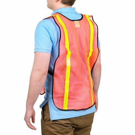 CORDOVA Cordova Orange High Visibility Safety Vest with 1'' Reflective Tape 486V110L